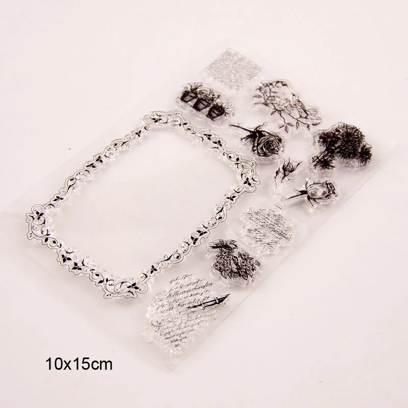 Резиновые прозрачные штампы Птица Цветок Дерево силиконовый штамп