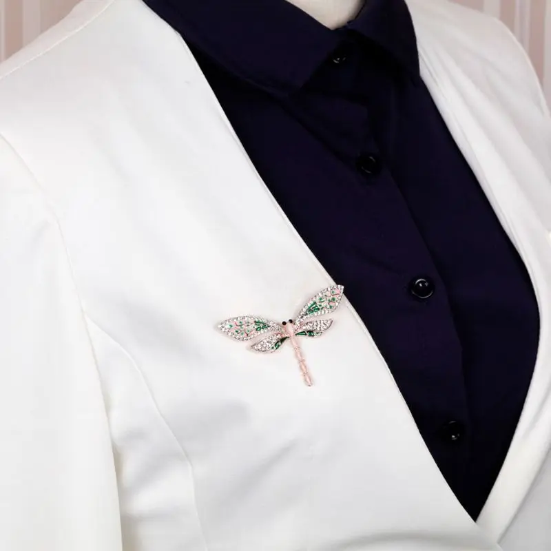 Новый Стрекоза Брошь модная насекомых рюкзак для одежды шпильки Творческий