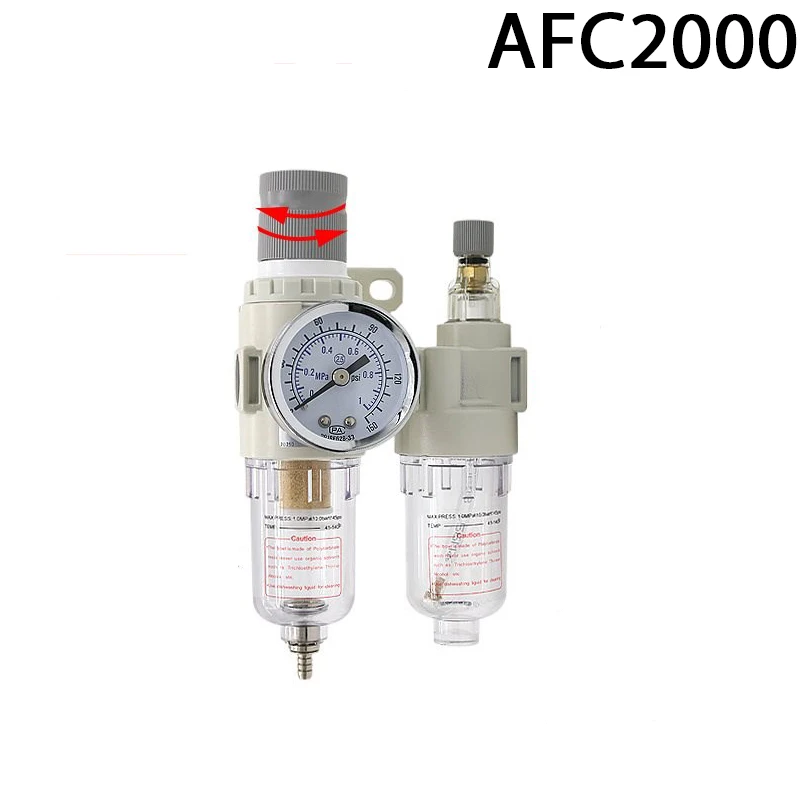 

AFC200 G1/4 масло водяной сепаратор воздушный компрессор масло и вода воздушный фильтр сепаратора используется для уменьшения регулятора клапана давления