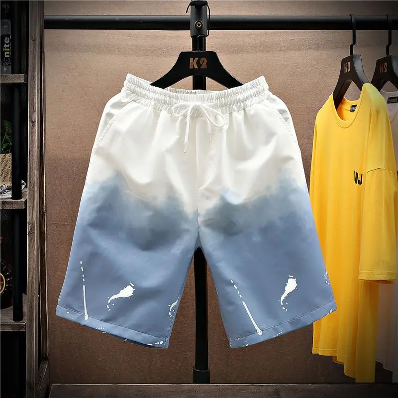 

basketball Shorts men's Summer trend wild printed knee-length pants loose sports leisure new oversized Sweatpants