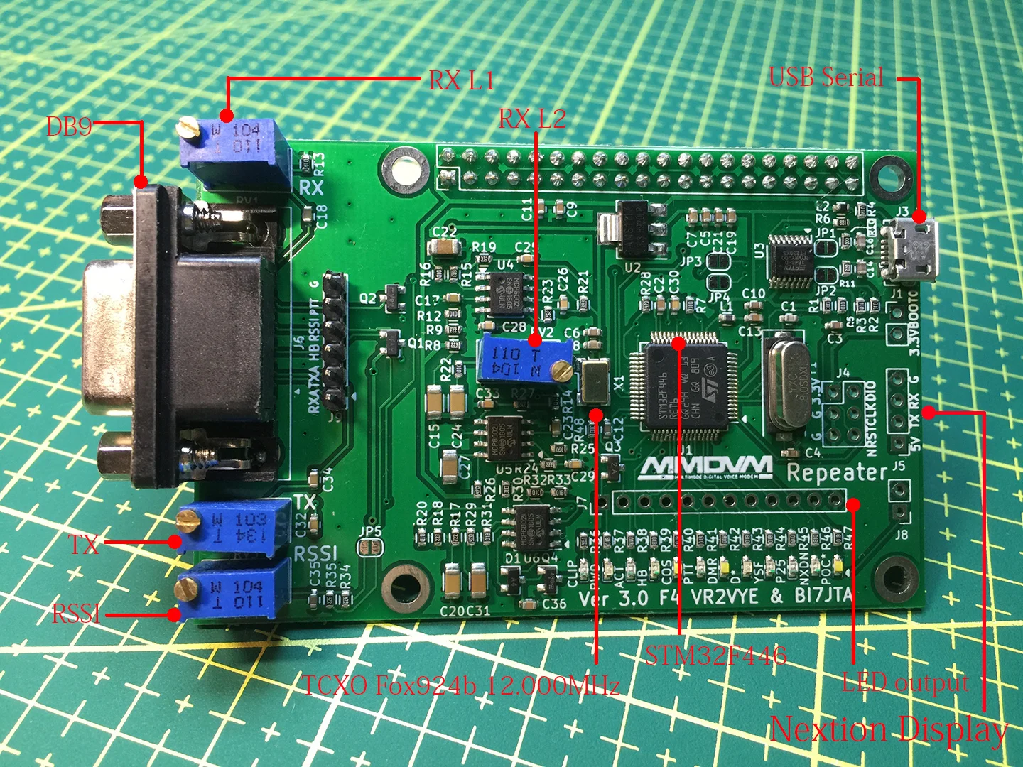 By BI7JTA MMDVM Repeater Board V3F4 for DMR C4FM/YSF NXDN DSTAR POCSAG P25 USB support Raspberry Pi4 PI 4B | Электроника