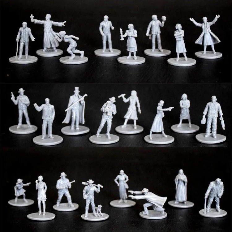 Наборы пластиковых моделей Arkham Horror Character Figure 8 шт. 1/72 масштабная модель для бега