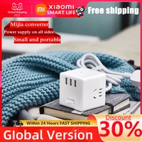 mijia socket converter xiaomi mi cube multi functional household usb charg plug in conversion plug mijia rubiks cube converter
