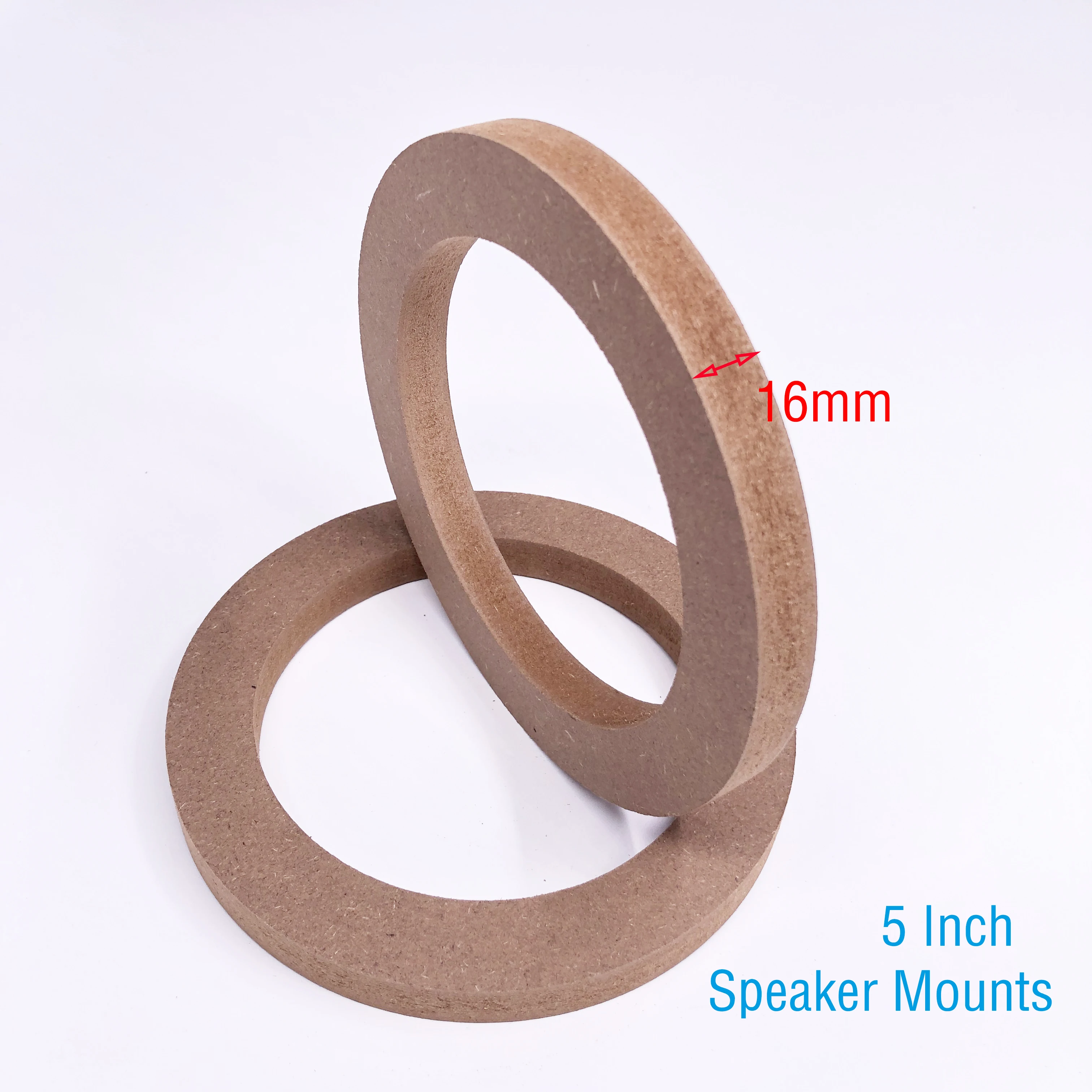 165mm Thickness 2PCS 5 Inch Universal Car Stereo Speaker Spacer Wooden Mat Rings Audio Bracket Holder Adapter for Bus Truck | Автомобили и