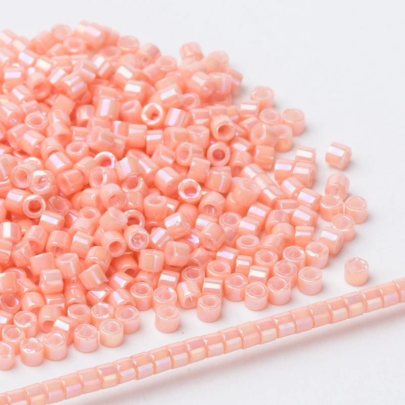 miyuki-DB207 Тайдиан Miyuki Delica Seed Bead 11/0 для Broderie De Perles Francaises непрозрачный белый DB200 1,6x1,3 мм около 1000 штук - Цвет: miyuki-DB207