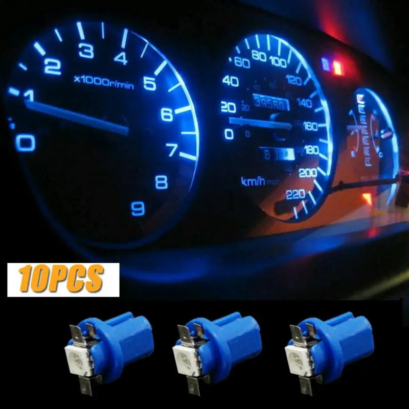 Автомобильные светодиодные приборные панели 10xT5 B8.5D 5050 1SMD светильник шт. клин для