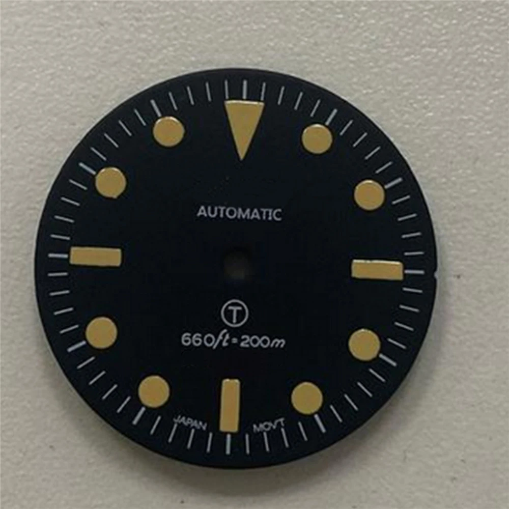 28.5MM Green Luminous Watch Dial S Logo for NH35 NH36 Automatic Movement Repair Part | Наручные часы