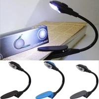 portable mini led book light clip on flexible bright night reading lamp kids students bed light for travel bedroom book reader