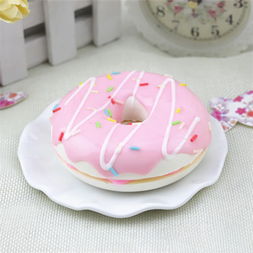 

kawaii Doughnut Cream Scented Squishy donut Slow Rising Squeeze anti stress soft toy funny bread cute Children's toys christmas