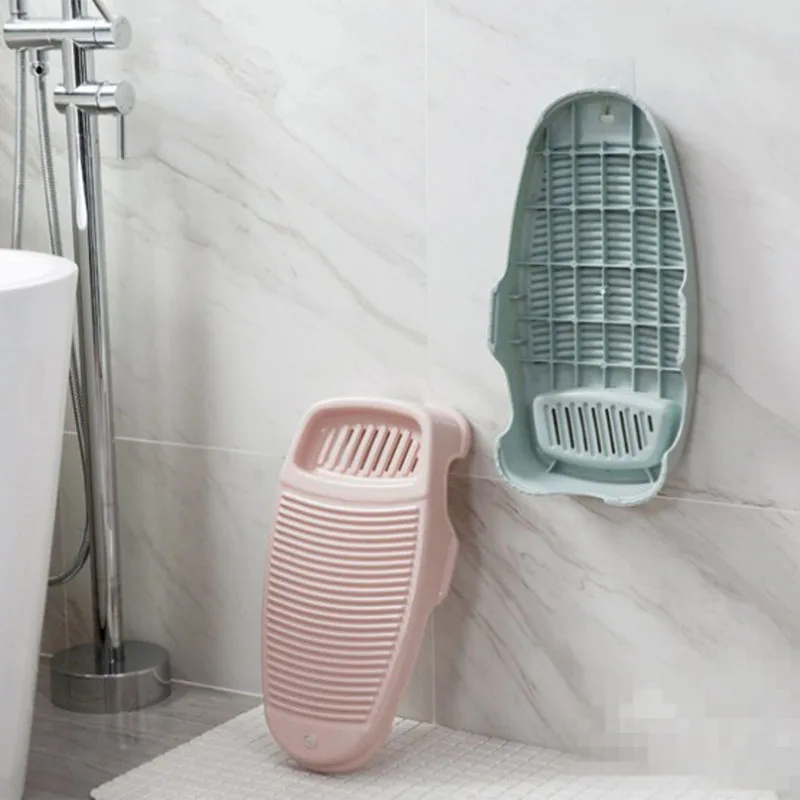 

Plastic Clothes Washboard Anti-slip Washing Board with Soap Holder Box Cleaning Laundry Scrubbing Washboard Bathroom Supplies