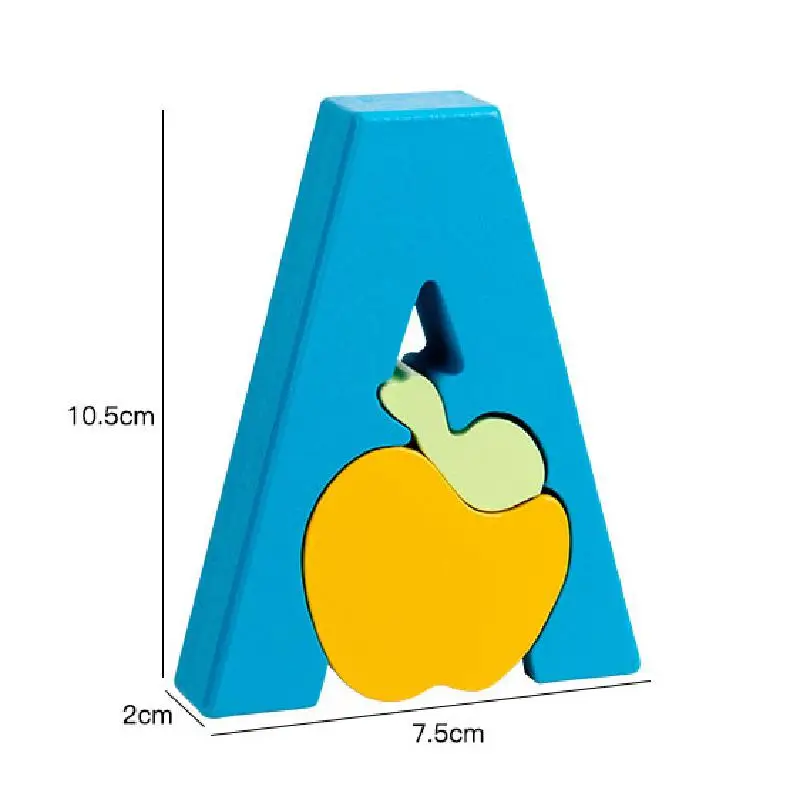Детский креативный строительный блок Монтессори с 26 буквами учит Англию