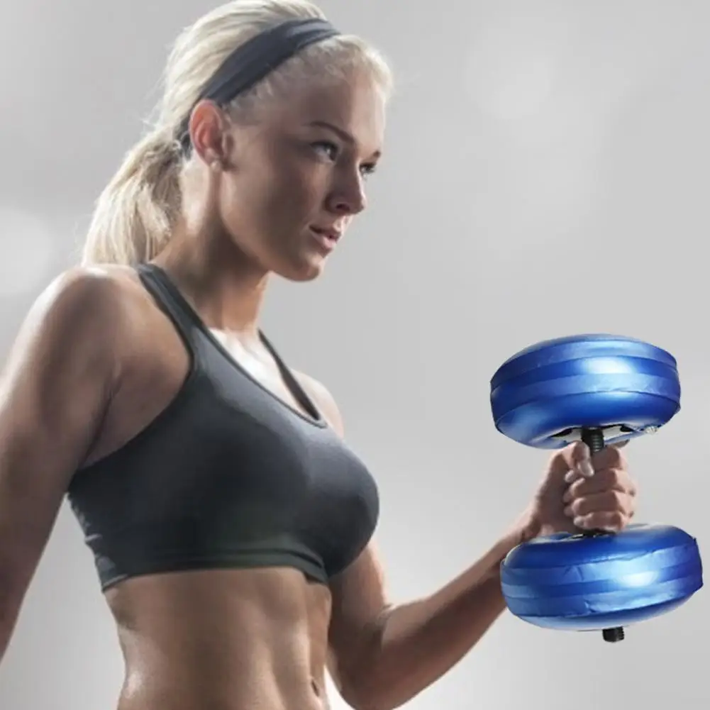 Тяжелая атлетика Заполненные Водой Гантели регулируемые для тренировки