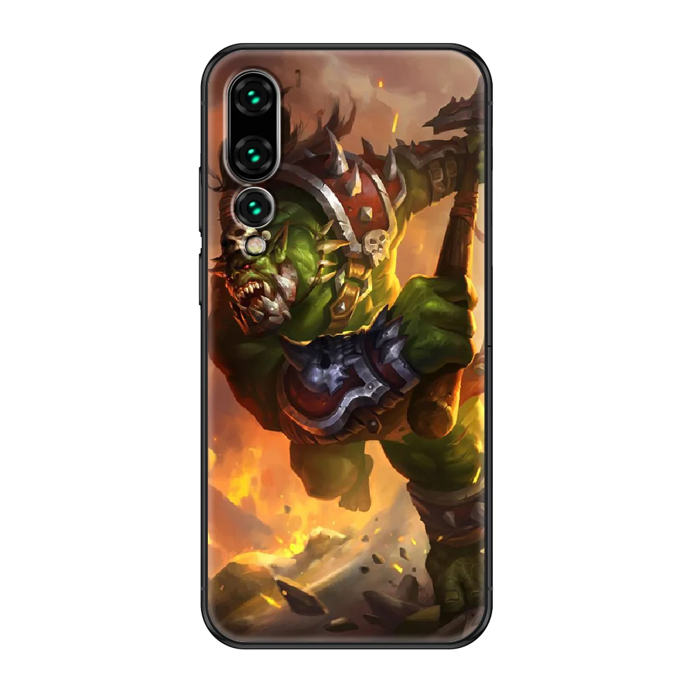 

Game World of Warcraft Phone case For Huawei P 8 10 20 30 Smart Plus 2019 Z Lite Pro 2017 2019 black tpu prime 3D cover trend