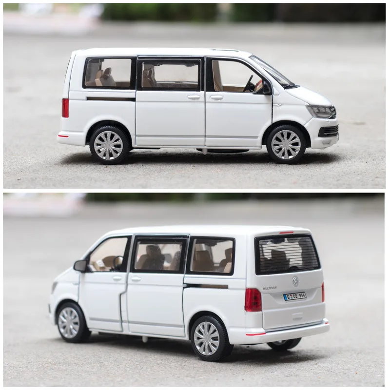 1:32 цинковый сплав автобус Volkswagen Multivan T6 Ван игрушечный автомобиль литой MPV Субару