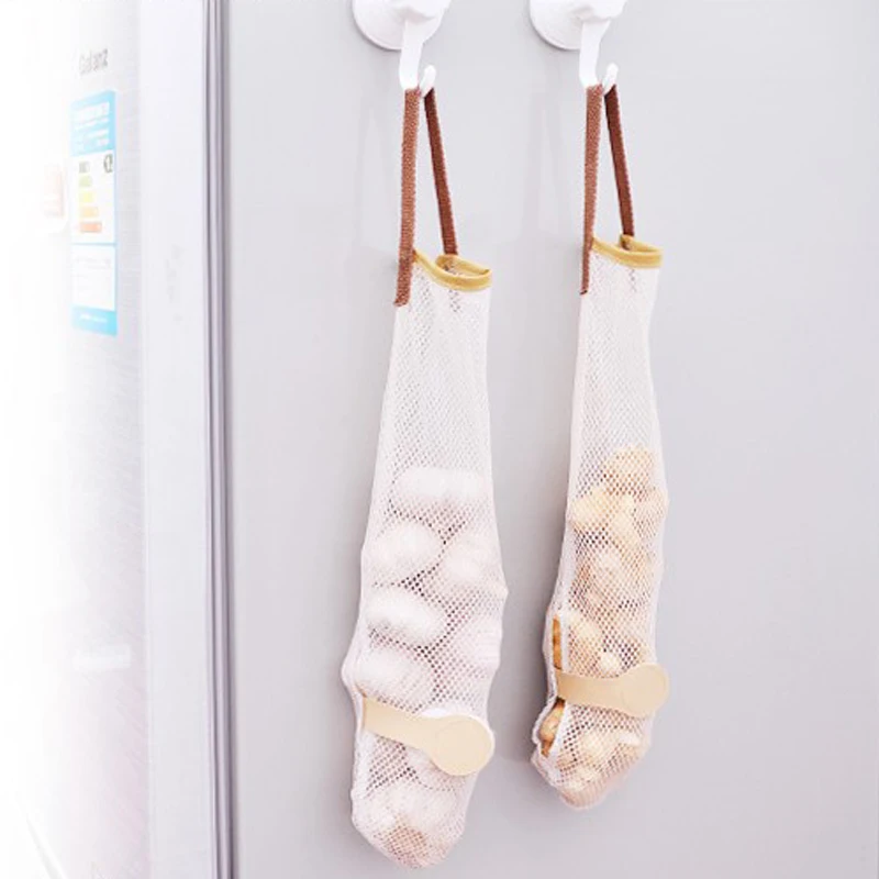 3 шт кухонные фрукты овощи хранения висячие сумки многоразовые продуктовые