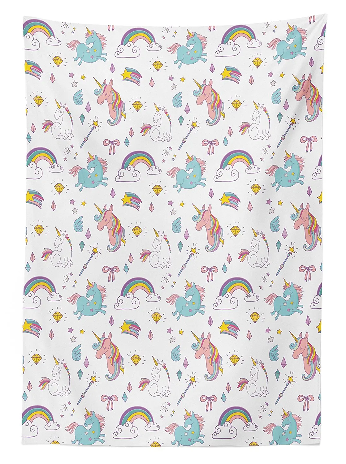 Единорог для дома и детей Декоративная скатерть Волшебный формы красочные