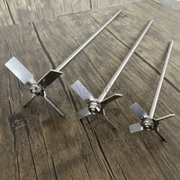 1setdia 40mm to 100mmlab 304 stainless steel four bladed propeller with stirring rodstir the material upward when stirring