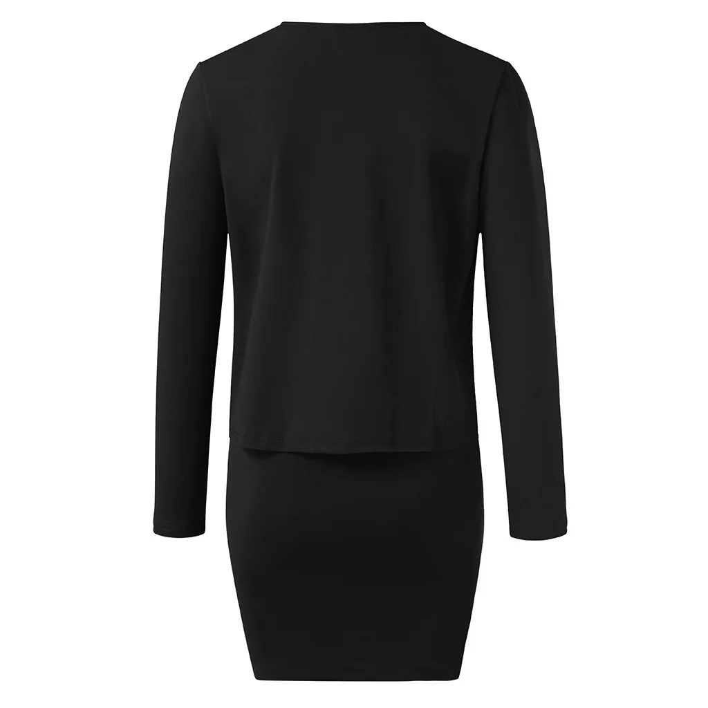 Женское повседневное Деловое платье однотонное винтажное облегающее короткое