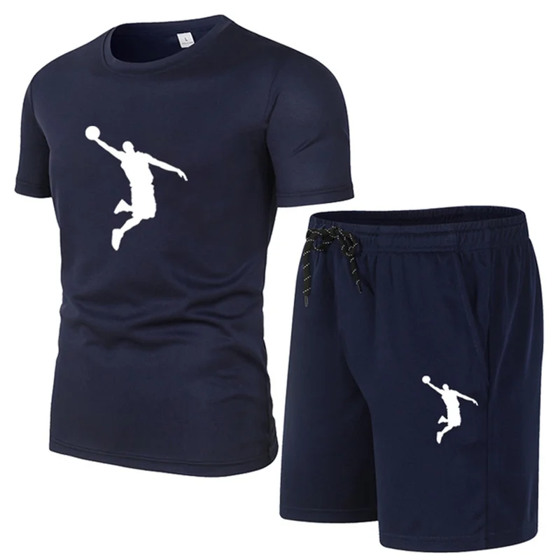 

Мужской костюм с шортами и коротким рукавом, из сетчатой ткани