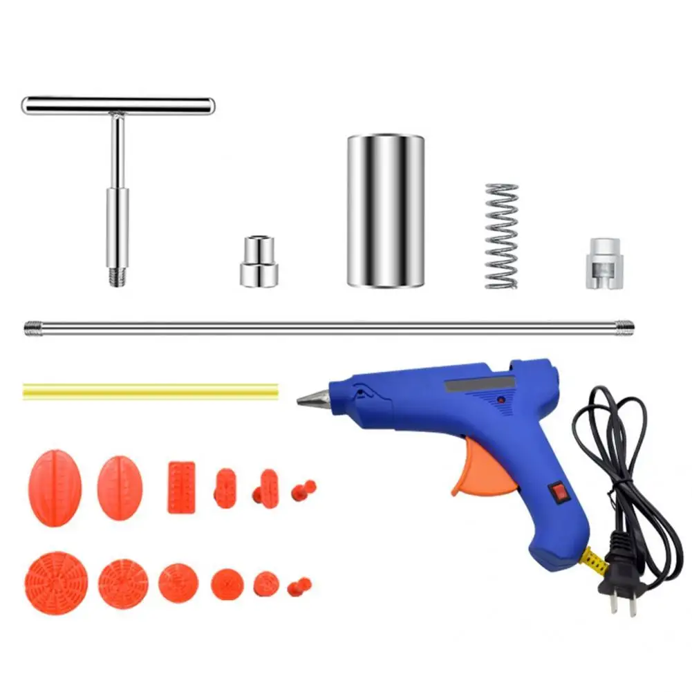

Dent Puller Kit Paintless Damage Remover T-shape Dent Repair Lifter Kit for Car