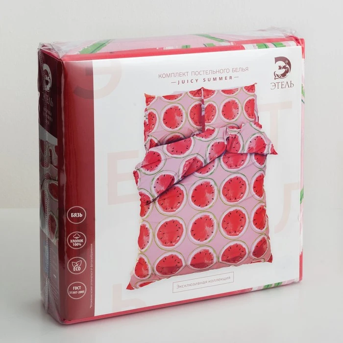 Постельное бельё Этель 2 сп Juicy summer 175*215 см 200*220 70*70 шт|Комплекты постельного белья|