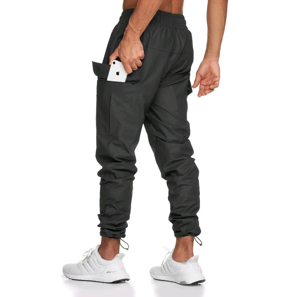 

Running Sports Track Pants Men Joggers Sweatpants Jogging Training Trouser Casual Multipocket Solid Male Gyms Fitness Sportswear