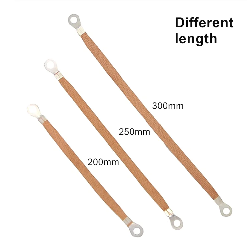 Провод из чистой меди Плетеный заземляющий провод Соединительная проводка 6sqmm