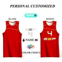 full sublimation basketball jerseys spain letter printed customizable team name logo sports training quick dry tracksuits unisex