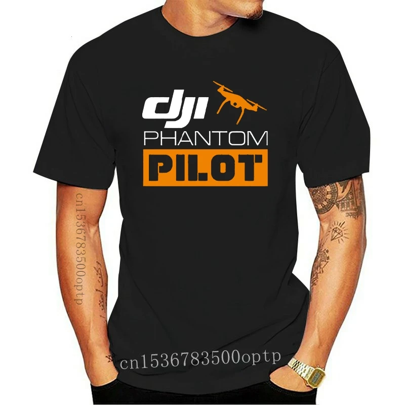 

New 100% Quality Cotton Mens Print T-Shirt 100% Cotton Dji Phantom Pilot Tshirt - Custom Shirtdistressed T-Shirt