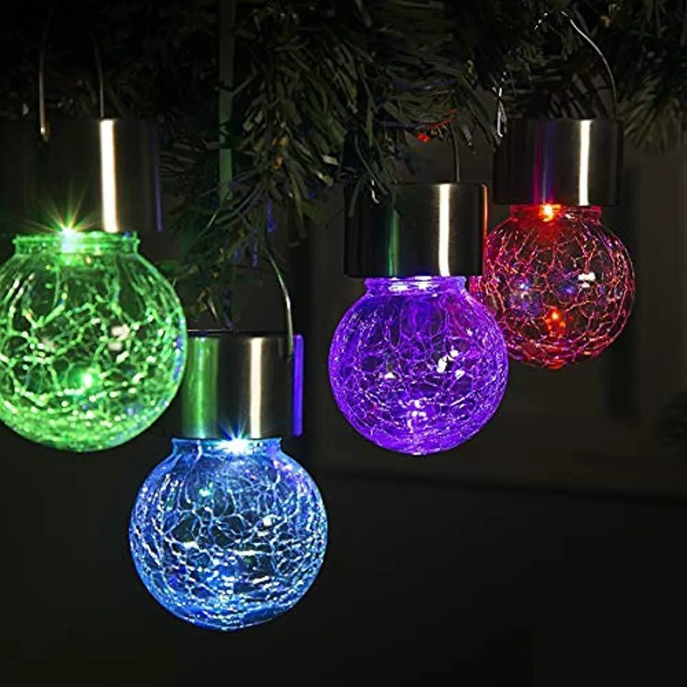 

Christmas Decorations for Home Colorful Crystal Ball Solar Light Christmas Ornaments New Year Navidad Decoraciones Para El Hogar