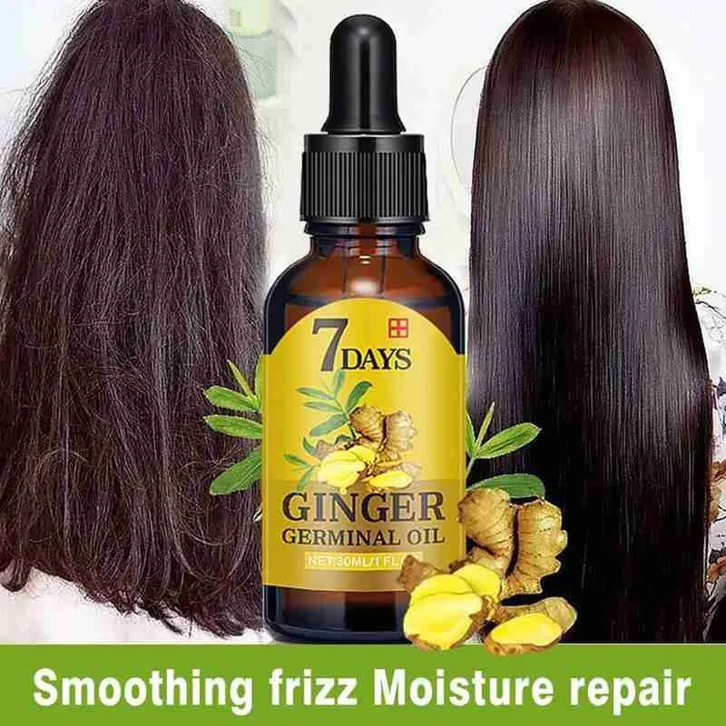 

Ginger Essence Hair Growth Serum Oil Nourishing Scalp Hair Liquid Essence Anti-Hair Root Ginger Hair Loss Growth Oil Z2W5