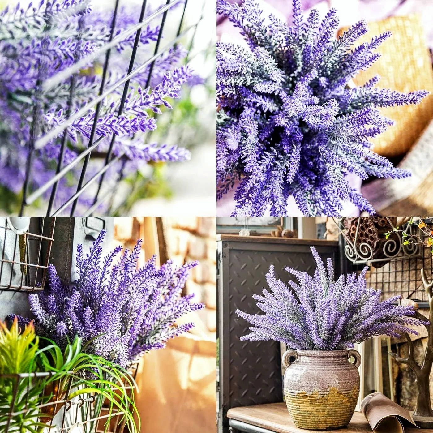 

Simulation of Green Plants, Length 35cm, 1 Bunch, Purple Lavender, Home Decoration,Wedding Scene,Desktop Vase Flower Arrangement