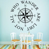 hot sale compass vinyl decals wall stickers for kids rooms removable decor wall decals
