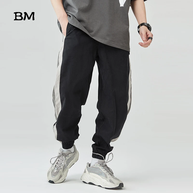 Повседневные брюки модная одежда для мужчин Японская уличная хип хоп шаровары