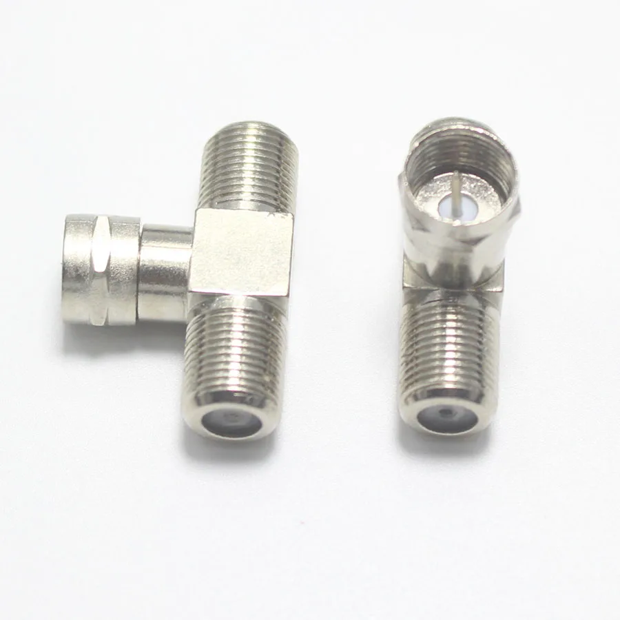 2 шт. в 1 F головка ТВ Штекер гнездо разъем для замкнутого контура прямоугольный