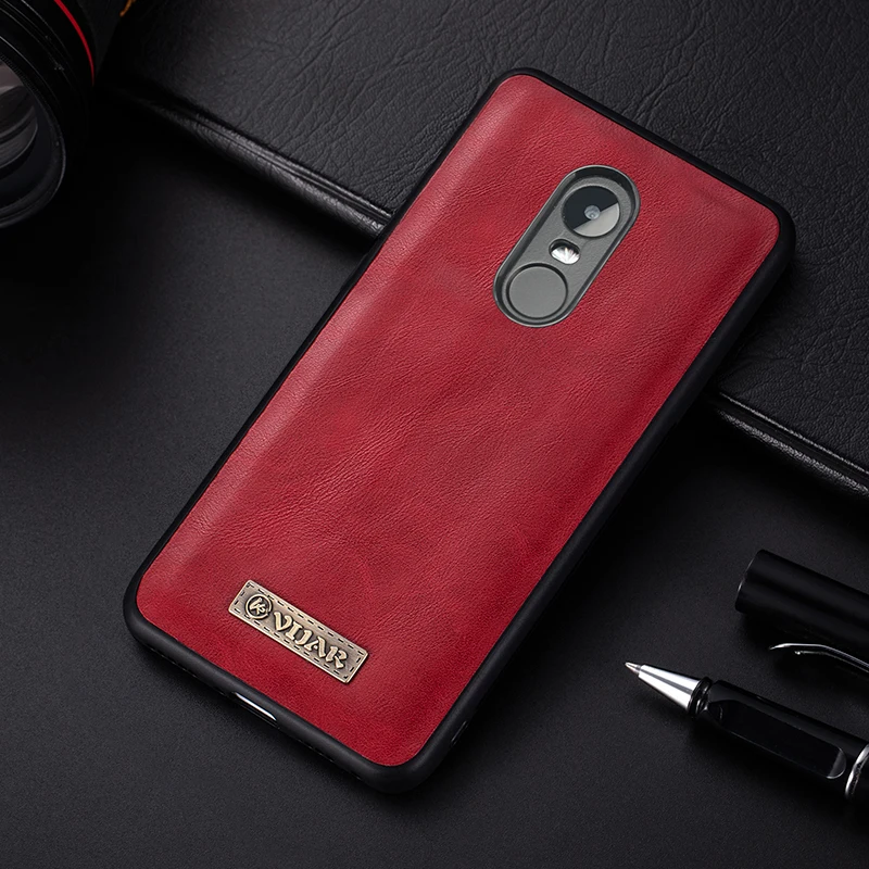 Мягкий силиконовый чехол VIJIAR для Xiaomi Redmi Note 3 4X из искусственной кожи mix 2 5 PLUS |