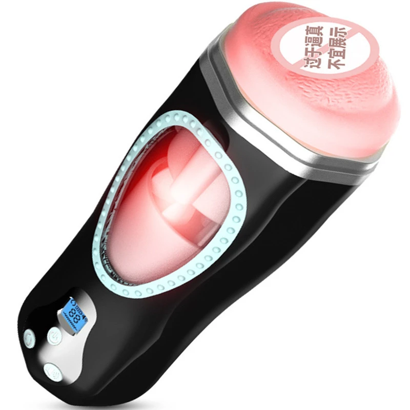 Мужской мастурбатор для орального секса интимная игрушка с умным подогревом