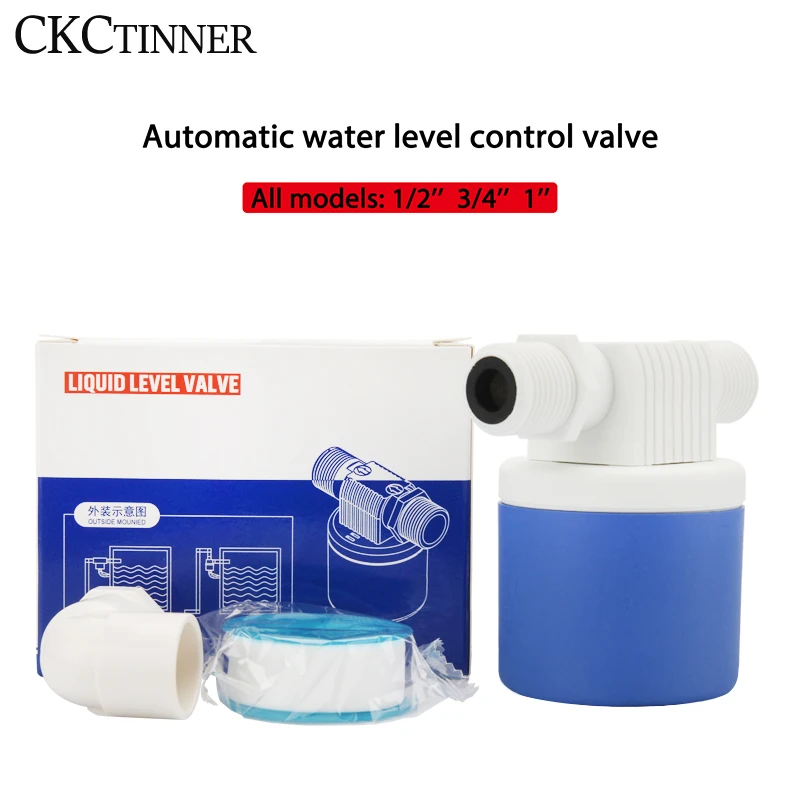 

Automatic Float Valve Water Level Control 1/2" 3/4" 1" Floating Ball Valve Installed Inside Tower Tank Liquid Level Switch