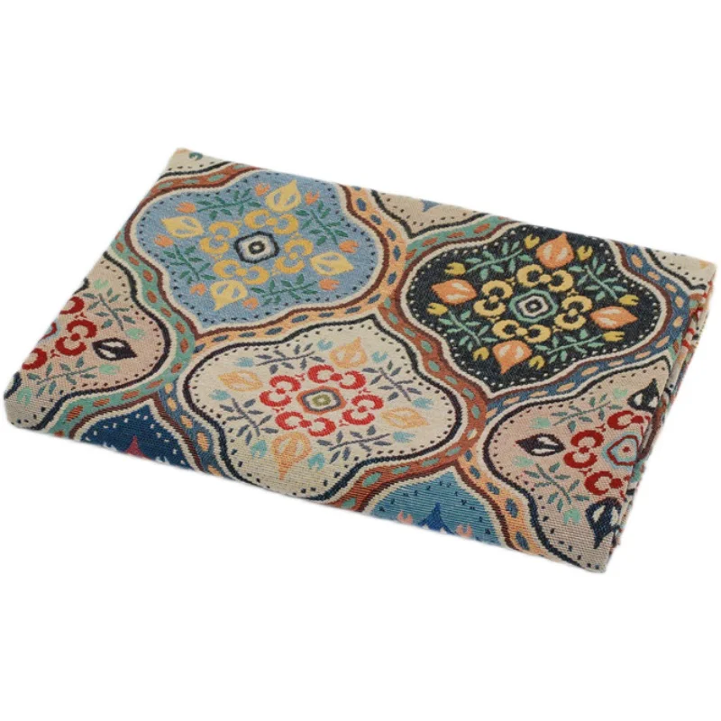 

Жаккардовая ткань в этническом стиле для юбки средней длины, богемное платье, куртка, скатерть, чехол для дивана, ткань, окрашенная в пряжи ж...