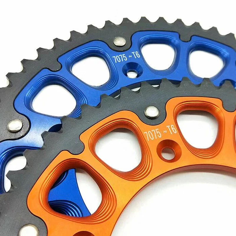 Цепная пластина для мотоцикла зубчатая 52 t подходит HJ250H KEWS K16 K18 KTM SX SXF EXC 125 200 250 2002