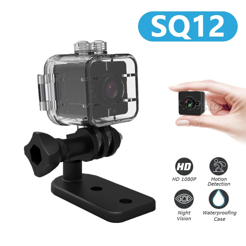 SQ12 мини DV камера Espia Oculta 1080P видео Голосовая видеокамера маленький корпус Gizli Kamera ночное видение мини камера микро Full HD Cam