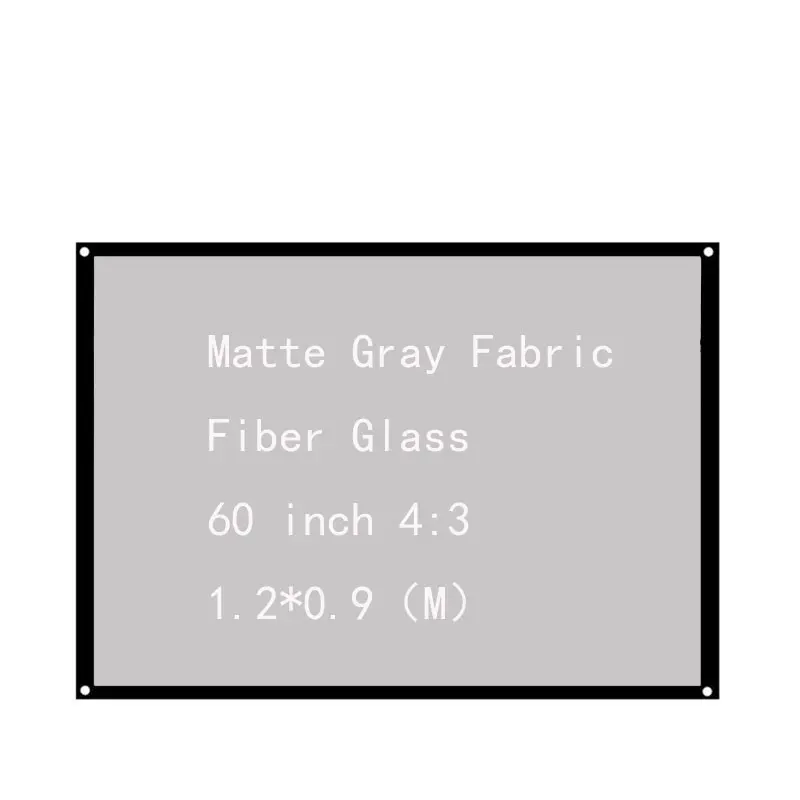 Thinyou матовый серый тканевый Стекловолоконный портативный и простой проектор
