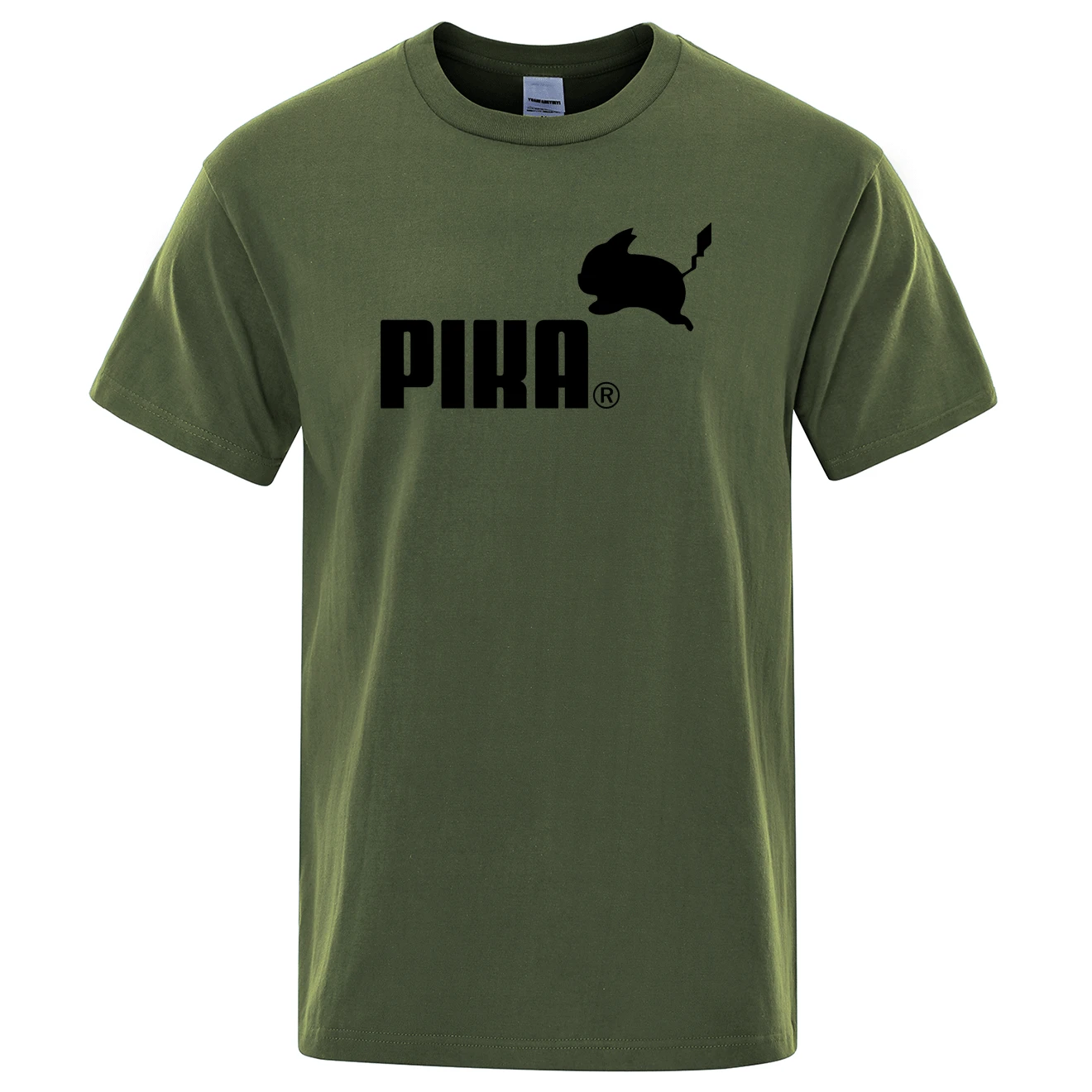 Летняя новая футболка Pika, мужские футболки с японским Аниме Покемон, футболки с Пикачу для мальчиков, хлопковая футболка с коротким рукавом, мужские повседневные футболки, топы