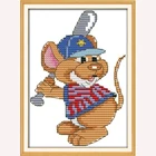 Набор для вышивания крестиком The sport mouse (6), наборы для вышивки крестом 14CT, 11CT, для рукоделия, домашний декор