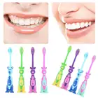 Детская мультяшная зубная щетка с мягкой щетиной и противоскользящей ручкой с подставкой безопасная и веселая чистка зубов Уход за полостью рта