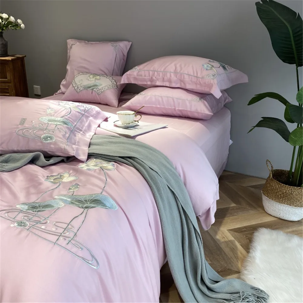 Новый высококачественный двусторонний вышитый набор из четырех предметов 60