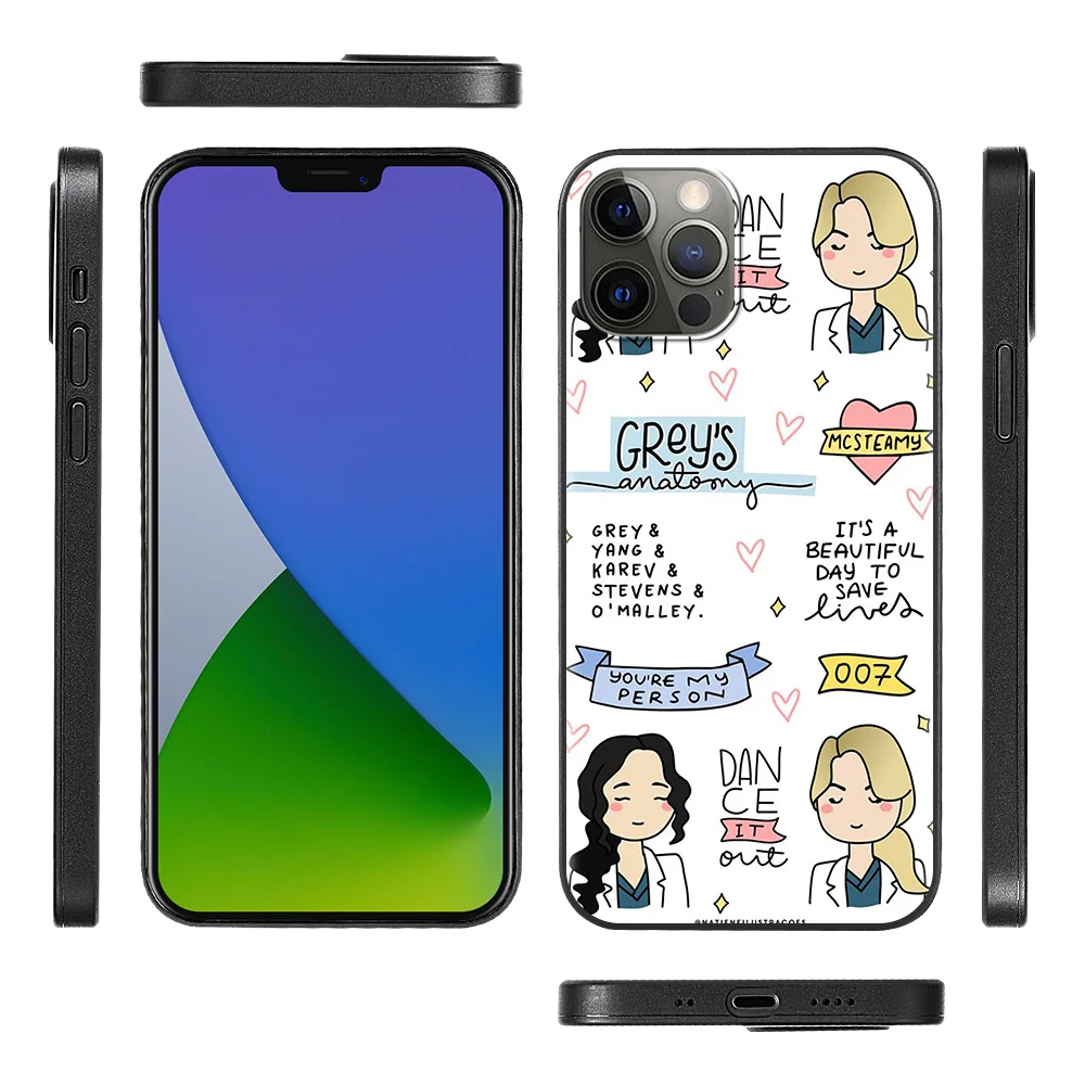 

Grey is Anatomy Phone Case For iPhone 12 Mini 11 Pro XS Max X XR 7 8 Plus SE 2020