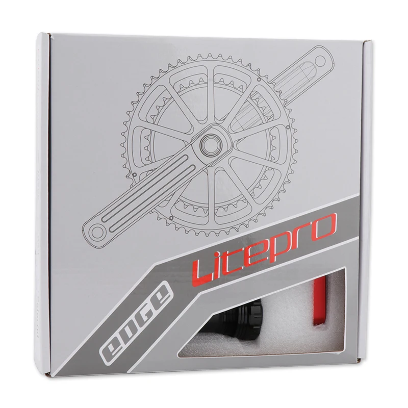 Litepro EDGE Складной велосипедный Кривошип 170 мм BMX 50/52/54/56/58T CNC 412 модифицированный