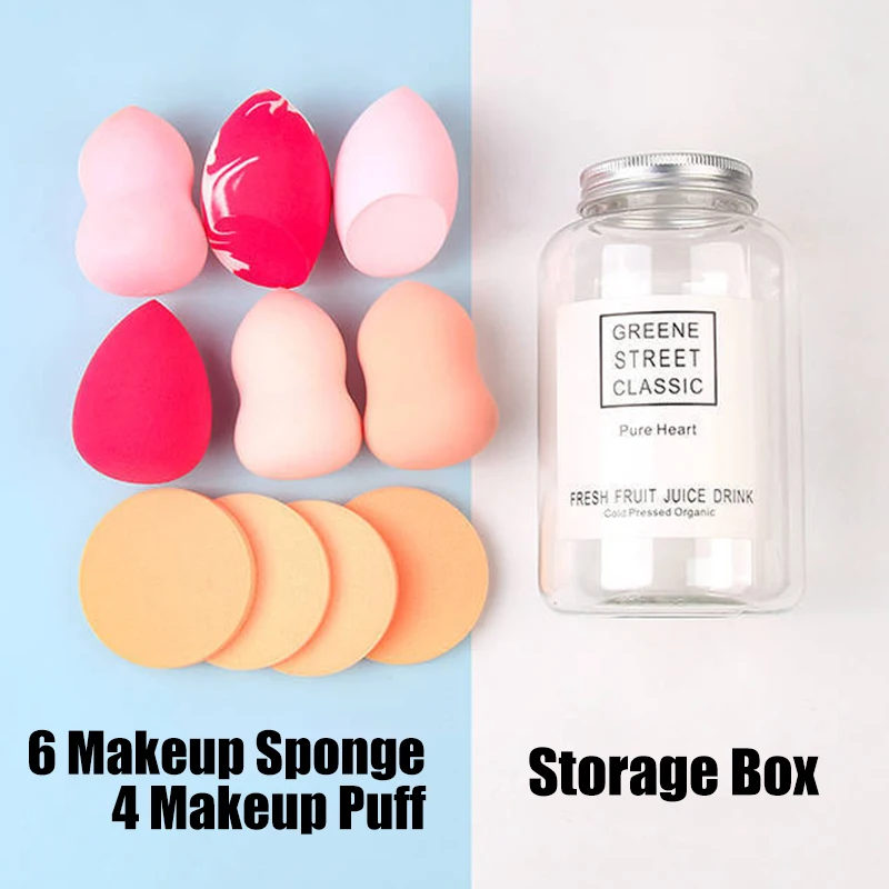 10 шт. губка для основы косметическая пудра гладкий крем смешивания различных