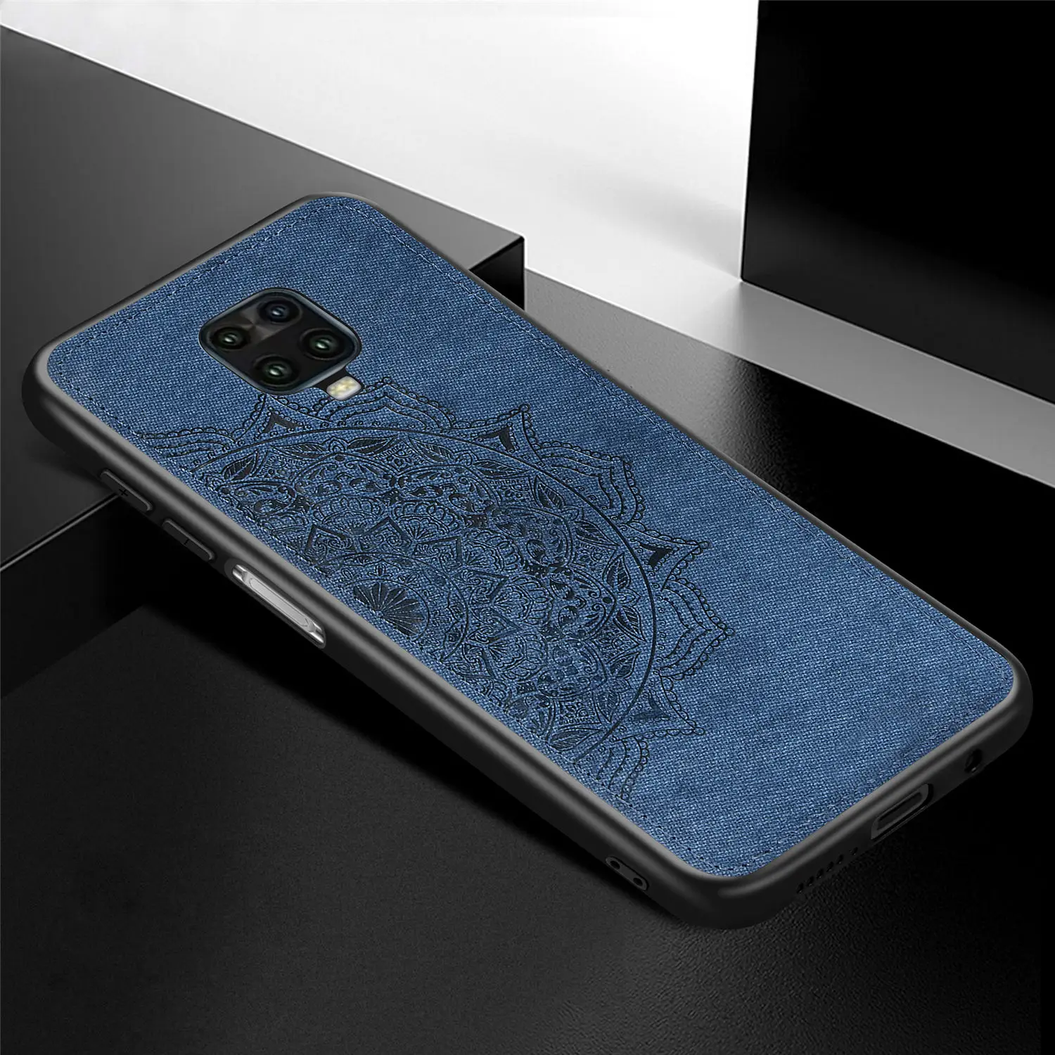 Для Xiaomi Redmi Note 9S Case 8 T 9 Pro Lite ТПУ Рамка тканевая ткань для телефона бампер задняя